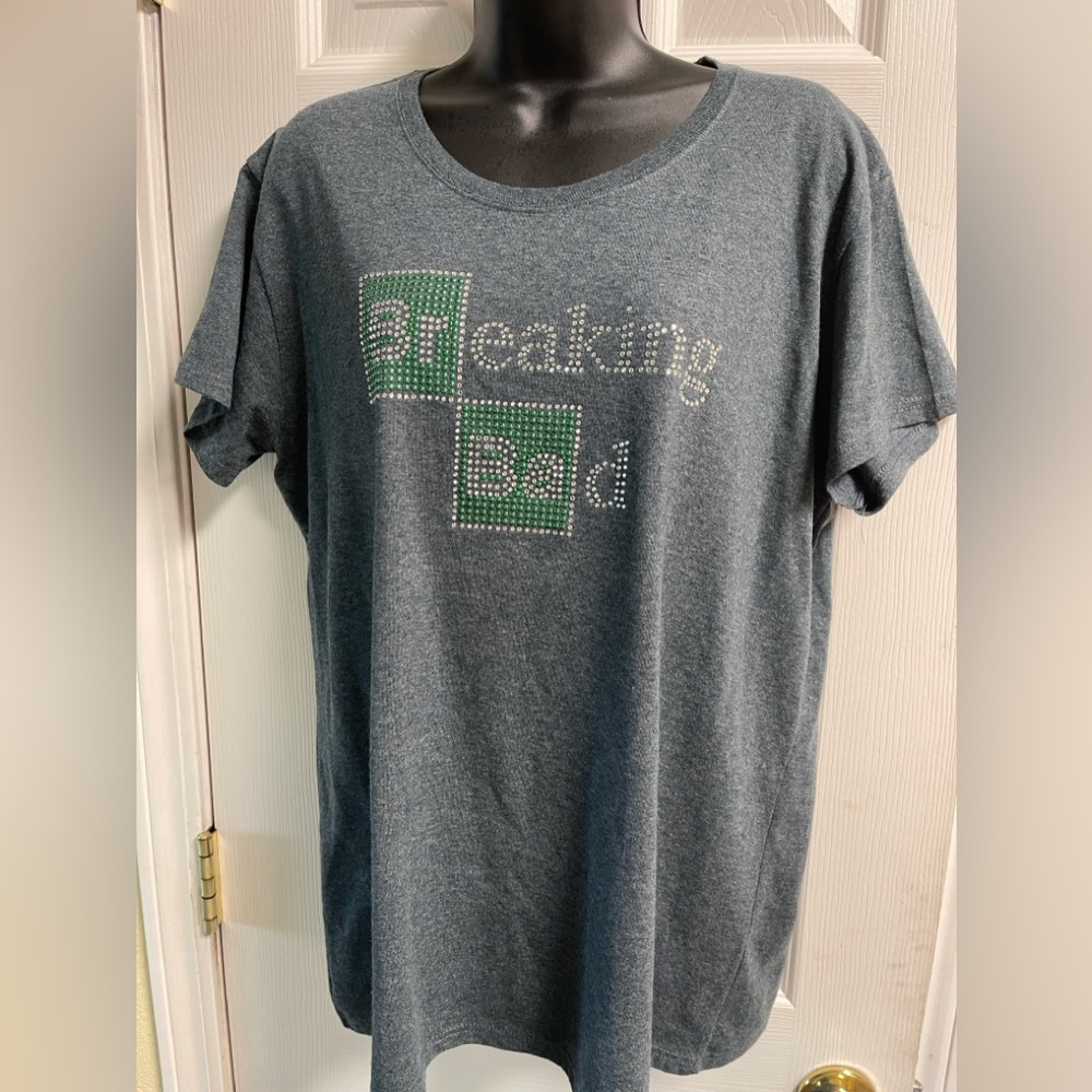Breaking Bad, Grey, sequined T-shirt.  XL
